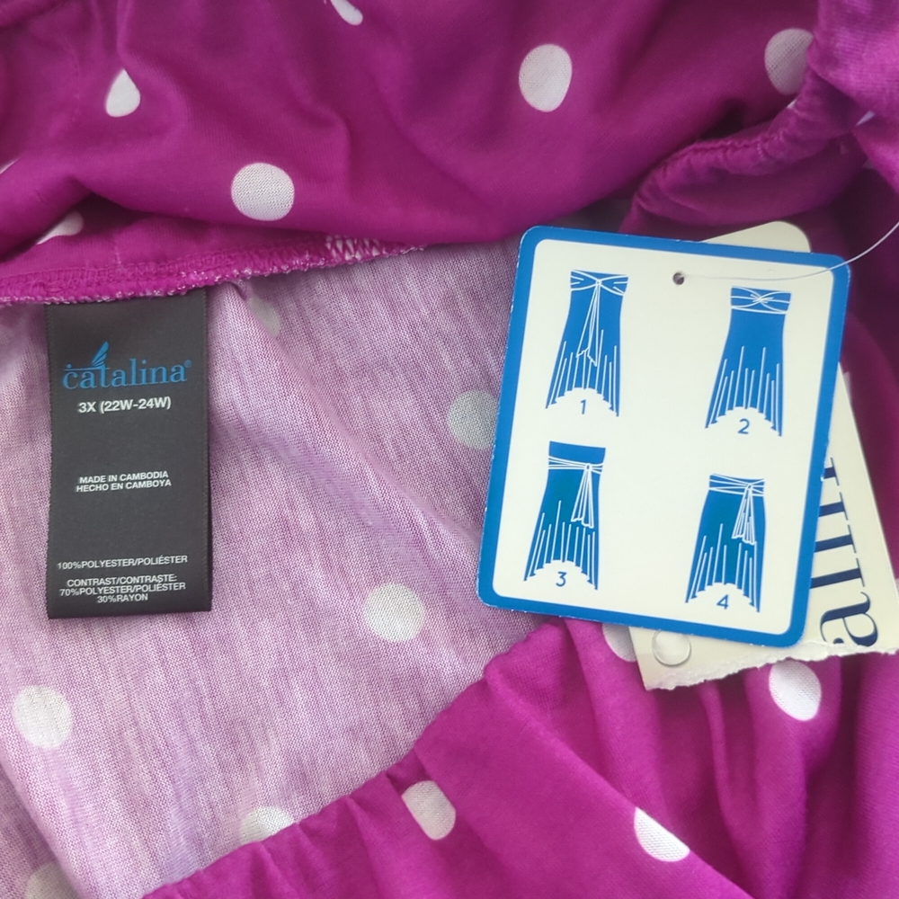 Purple poka dot cover /skirt